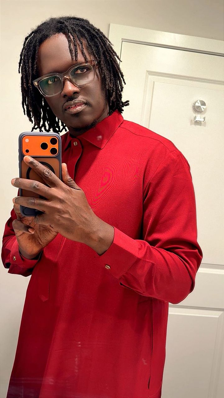 Chemise Rubis — Coton sergé rouge profond